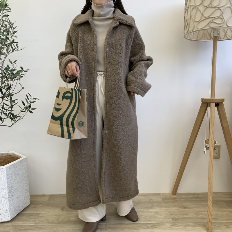 Ameri vintage】BLANKET LIKE FAKE MOUTON 【公式通販】