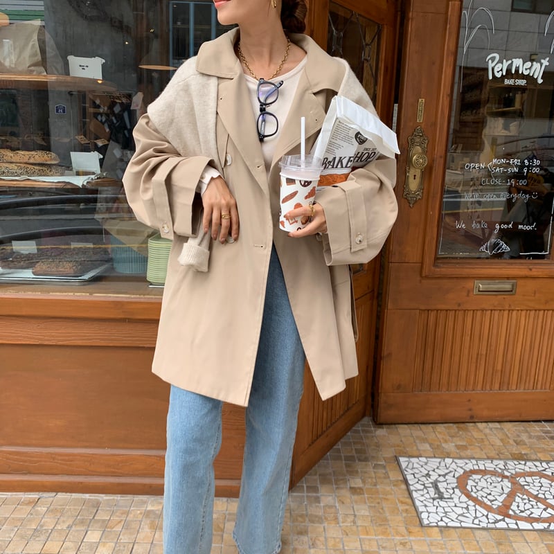 美脚・ウエストゴムストレッチストレートデニム 美脚・ウエストゴムストレッチストレートデニム