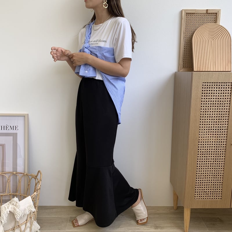 【KAREN MILLEN】ポンテ ハードウェア ミディスカート(送料込み) ボンディングマーメイドスカート | BLATE