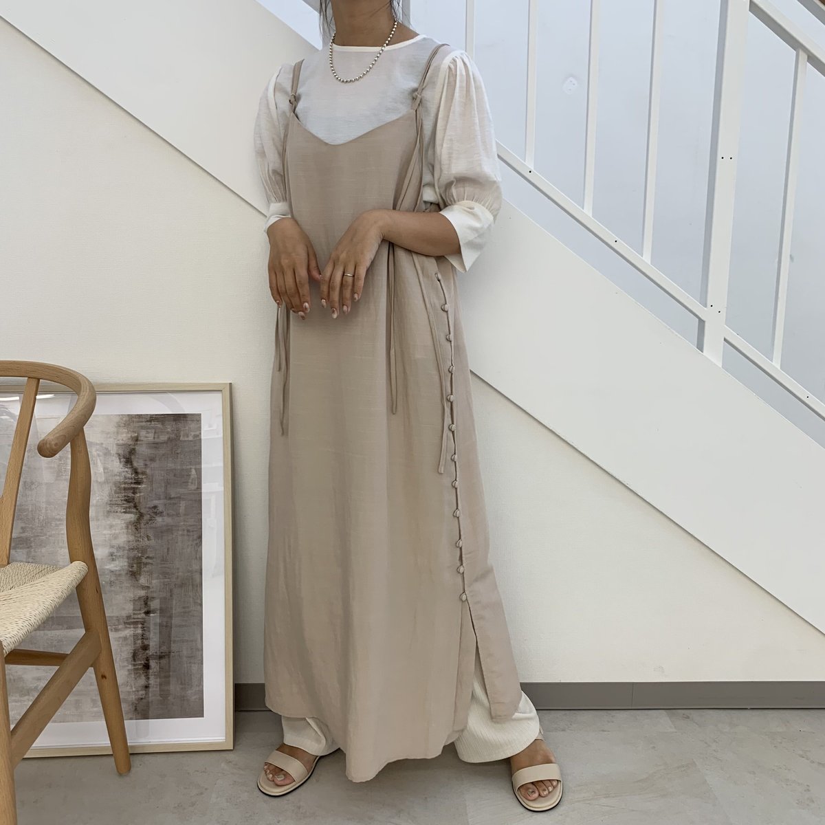 デザインキャミソールワンピース | BLATE 