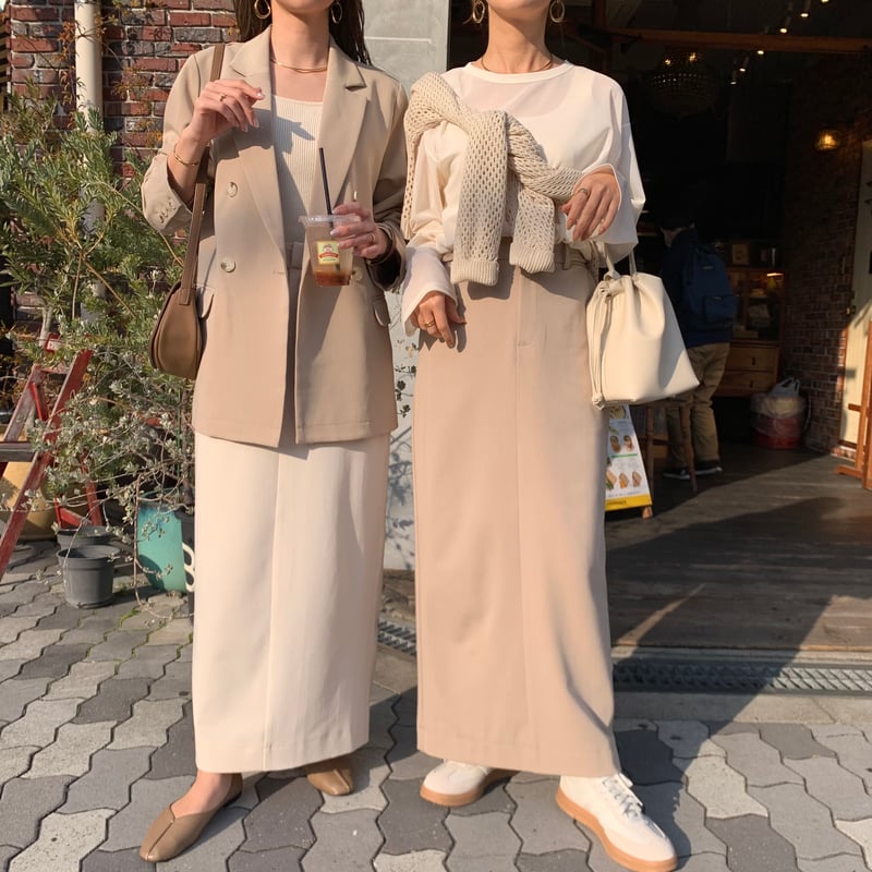 即納・サイズ調節可能・ニュアンススカートセットアップ | BLATE 