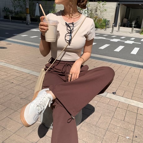 ニュアンス2wayドローコードスウェットパンツ