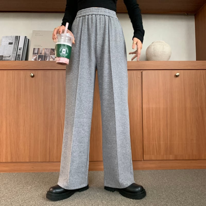 TERRAINCOGNITA ベーシックプリーツ ワックスレザー ワイドパンツ TERRAINCOGNITA ベーシックプリーツ ワックスレザー ワイド
