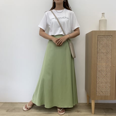 ヴィンテージサテンフレアマキシスカート