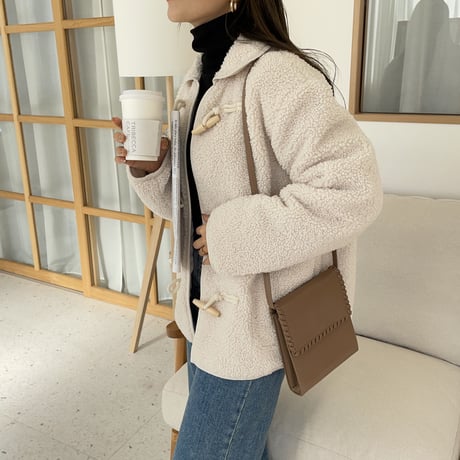 ダッフルボアショートコート