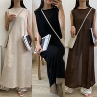 バックリボンシアーサマーニットワンピース