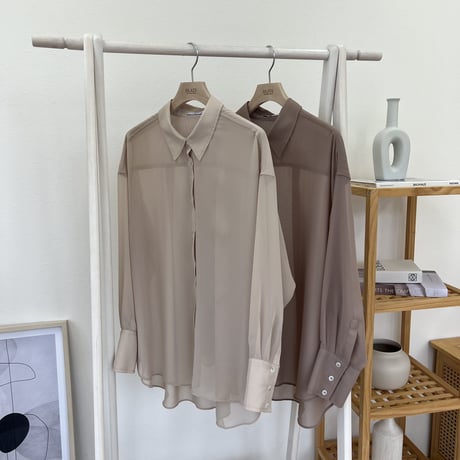 シアーシフォンシャツ