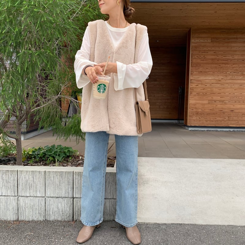 美脚・ウエストゴムストレッチストレートデニム