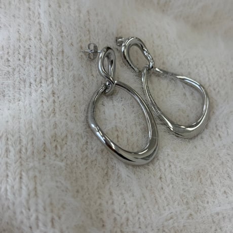 サージカルボリュームフープピアス.イヤリング