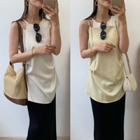 上質マットサテンキャミソール