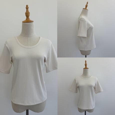 やわらかワッフルストレッチ2wayTee