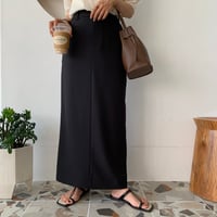 美ラインロングスカート・ブラック