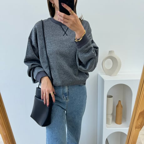 ラメシンプルスウェット