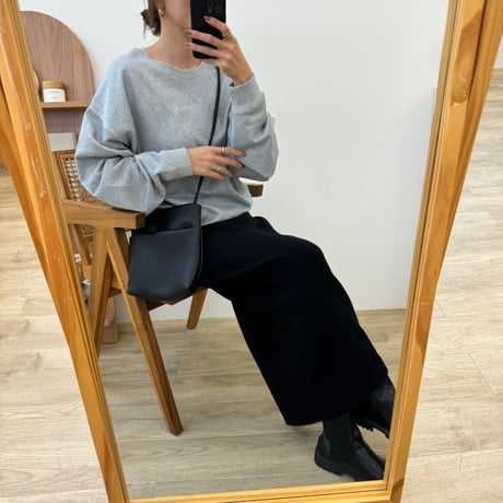 ラメシンプルスウェット