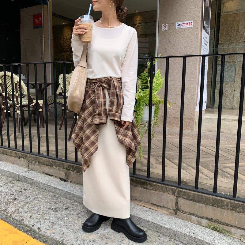 BLATE チェックニュアンスシャツコート blate チェックニュアンスシャツコート 即納・チェック