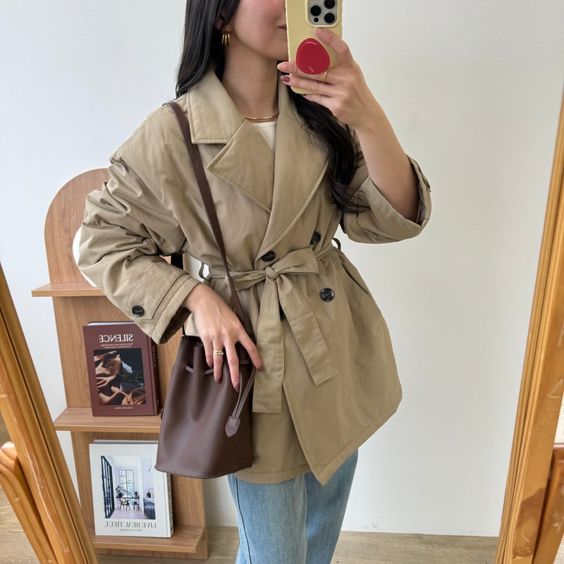 裏キルトトレンチミドルコート | BLATE