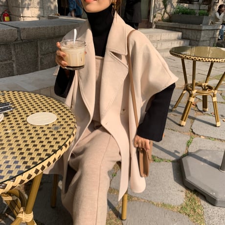 ウールケープコート