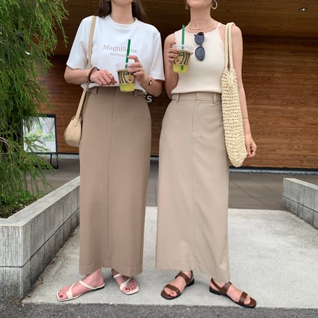美ラインニュアンスロングスカート