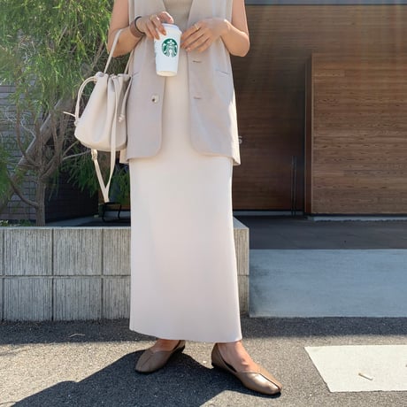 シンプル美ラインニットタイトスカート