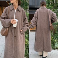 襟取り外し・グレンチェック柄コート