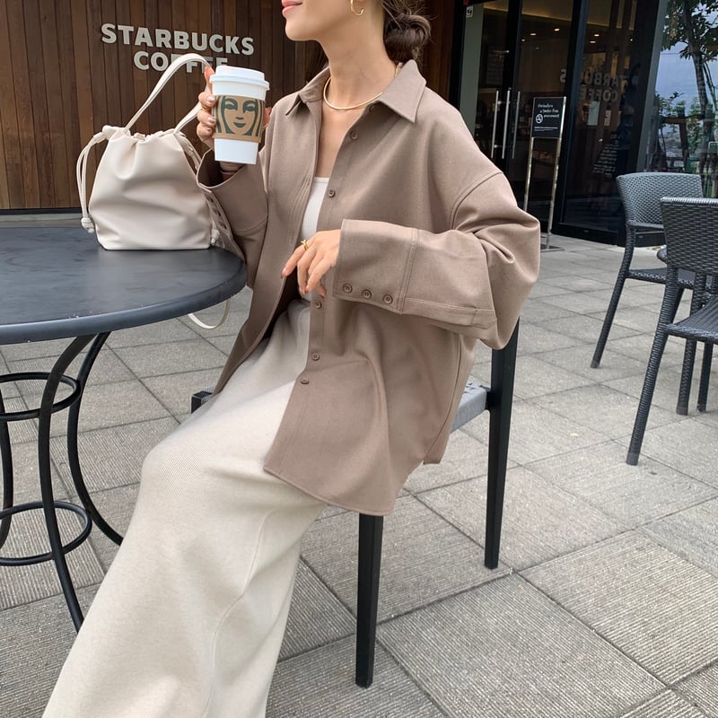 上質ニュアンスルーズシャツ | BLATE