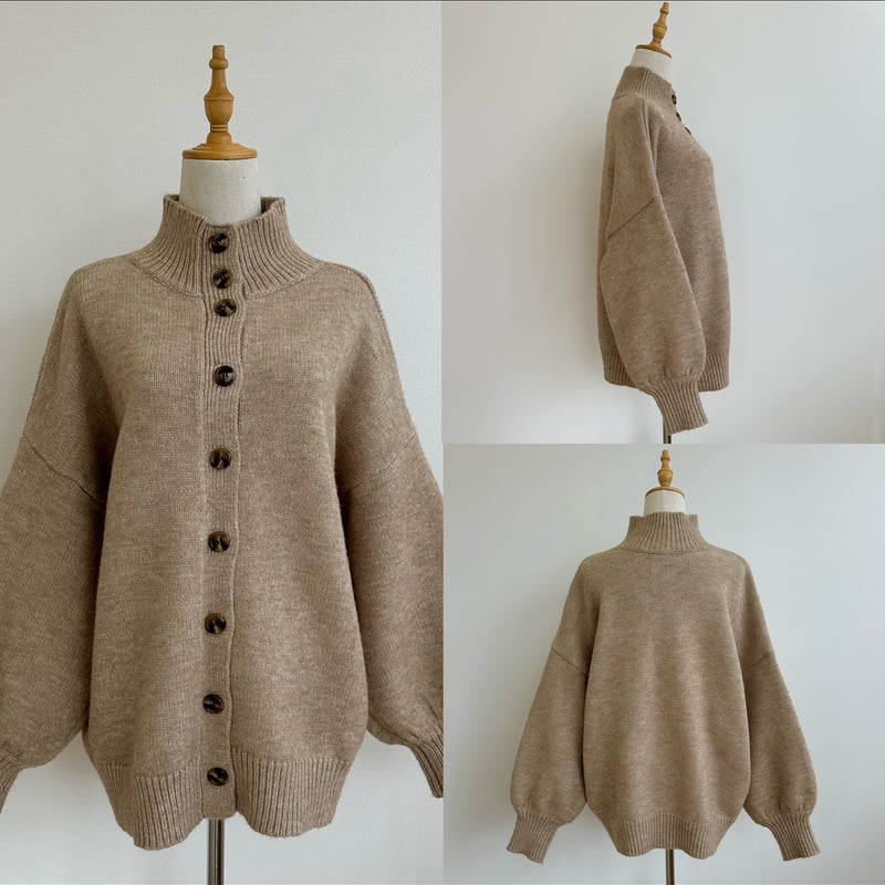 2つセット BLATE 2wayもちもちボリュームハイネックニット グレー 2wayもちもちボリュームハイネックニット | BLATE