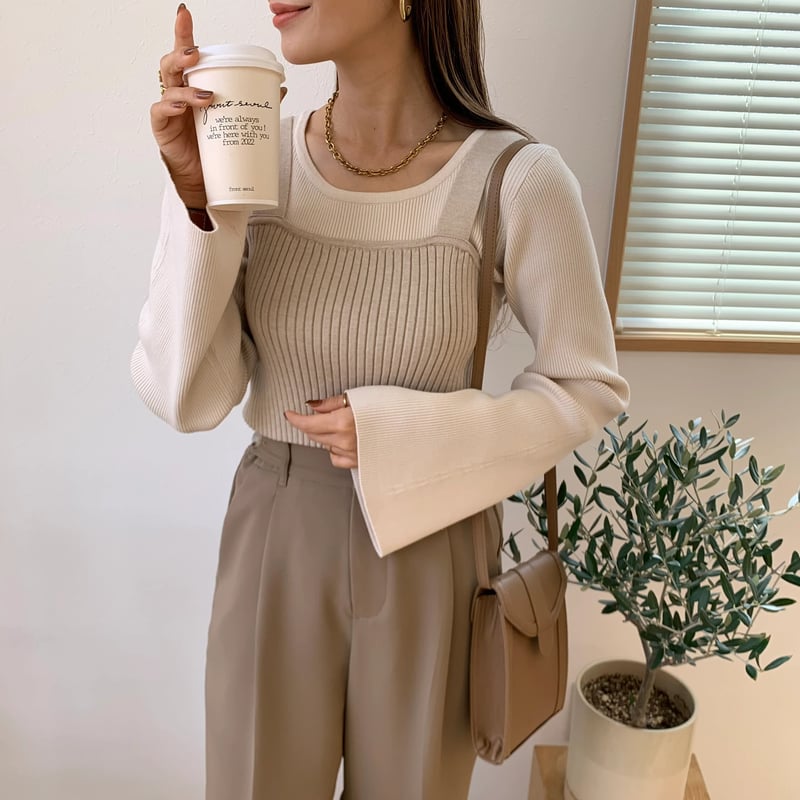 2WAYリブニットビスチェ | BLATE