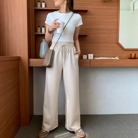 ニュアンス2wayドローコードスウェットパンツ
