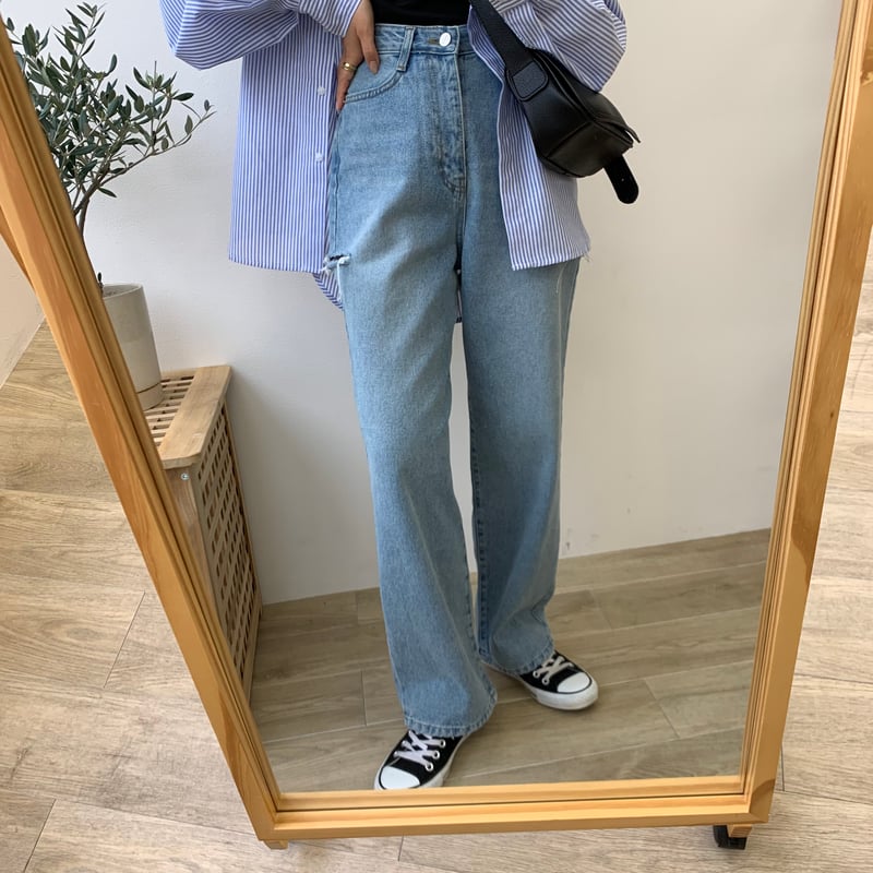 ほぼ未使用状態 Mystrada サイドスリットデニム Mystrada（マイストラーダ）の「サイドスリットデニム（デニム