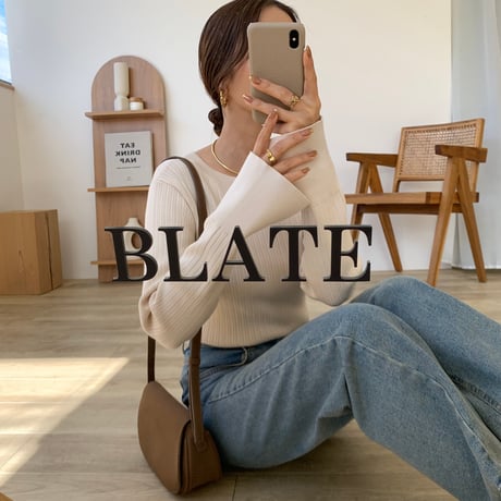 2wayニュアンスリブニット