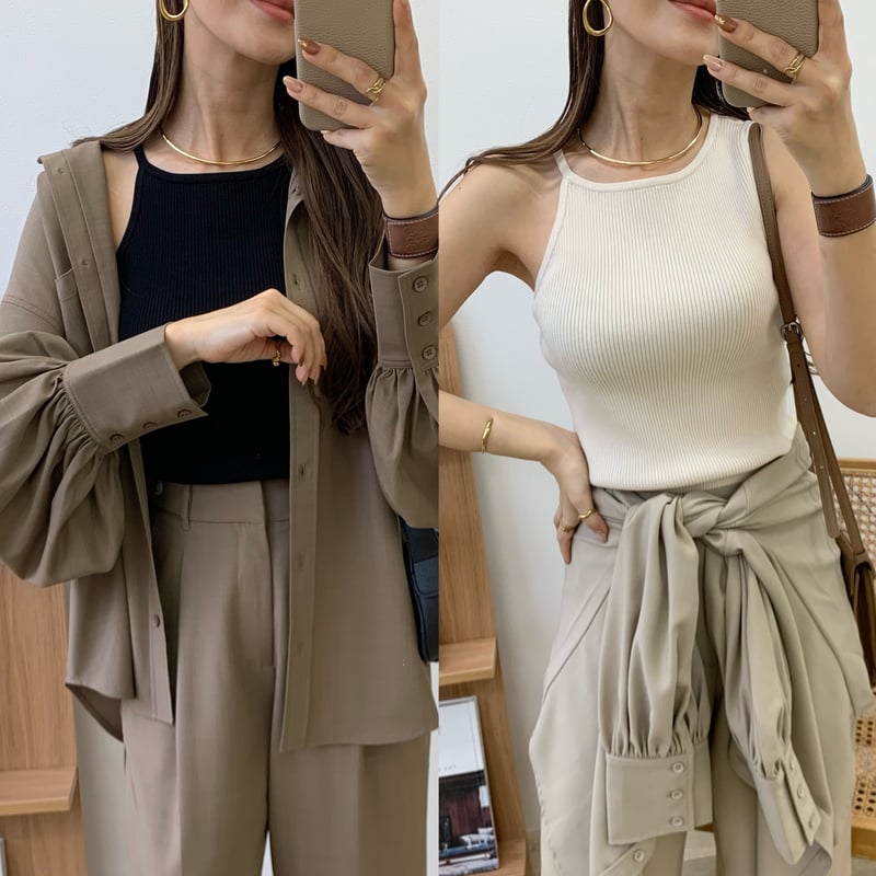 アシンメトリーデザインタンクトップ | BLATE