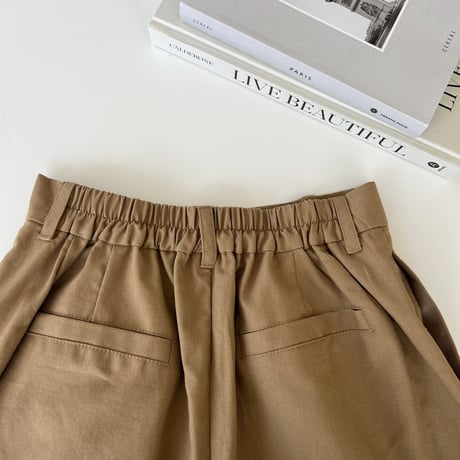 リネンショートパンツ