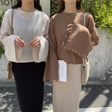 2wayニュアンスシアーショートシャツ