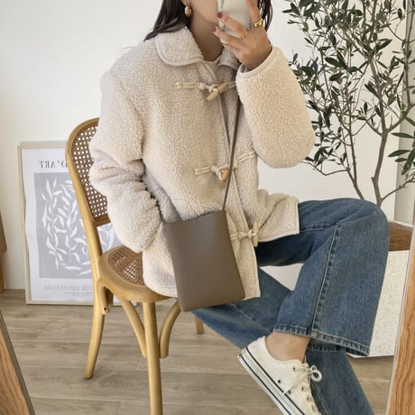 ダッフルボアショートコート