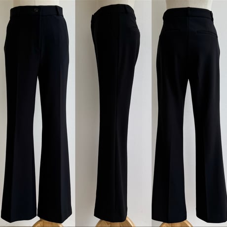 即納・−5㌔細見え美ラインストレッチフレアパンツ
