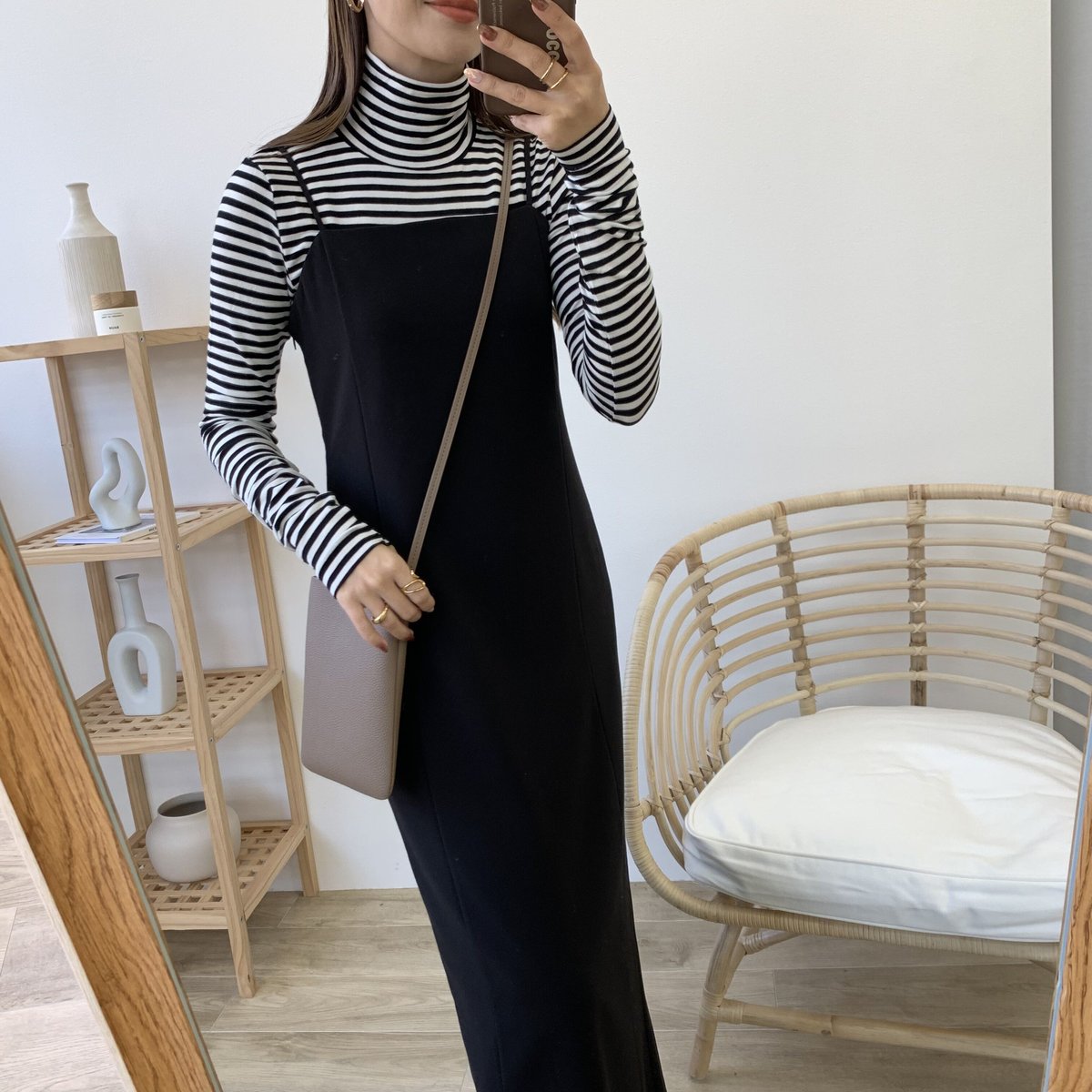 着心地抜群ボーダーカットソーハイネック | BLATE