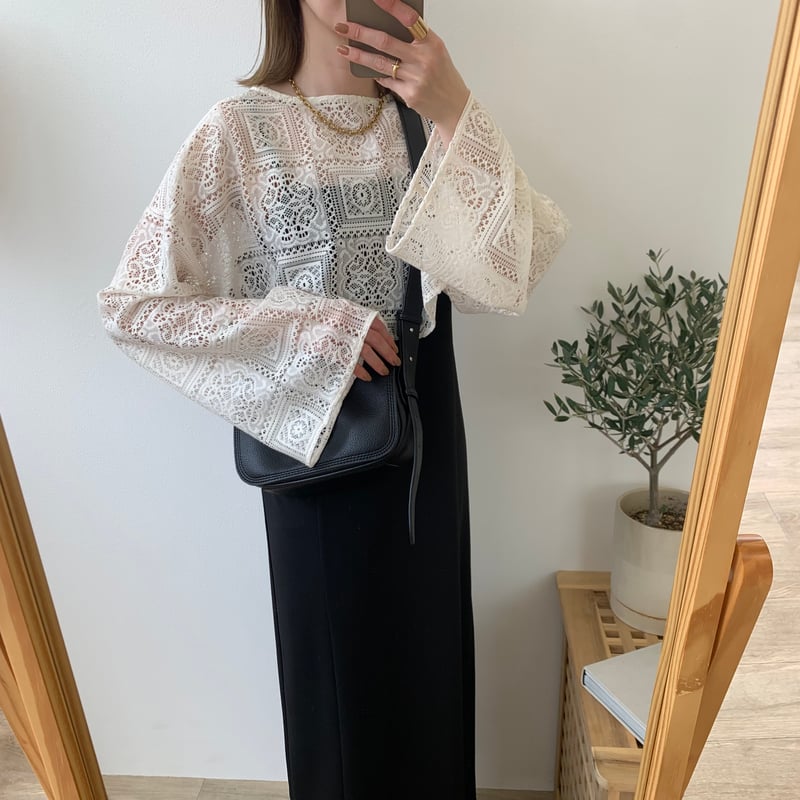 袖ルーズ2wayレースTOPS | BLATE
