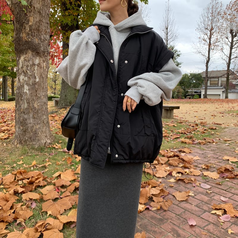 ユニセックス袖取り外し中綿ブルゾン | BLATE