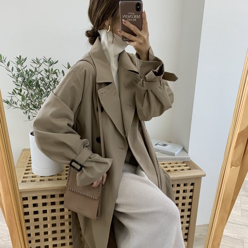 【BLATE】2wayロングジレトレンチコート 完売商品⭐︎BLATE 2way ロング ジレトレンチコート⭐︎モカ