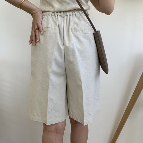 リネンショートパンツ