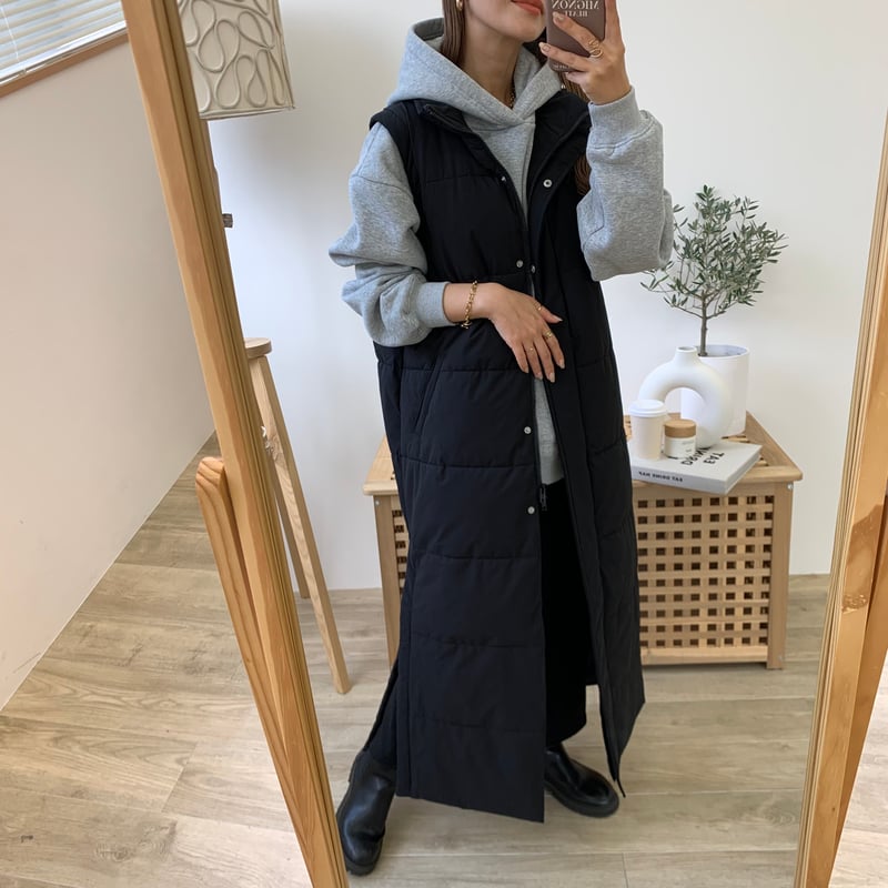 中綿ロングベスト | BLATE