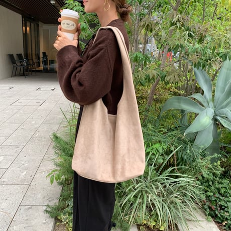 ポーチ付き上質スエードbag
