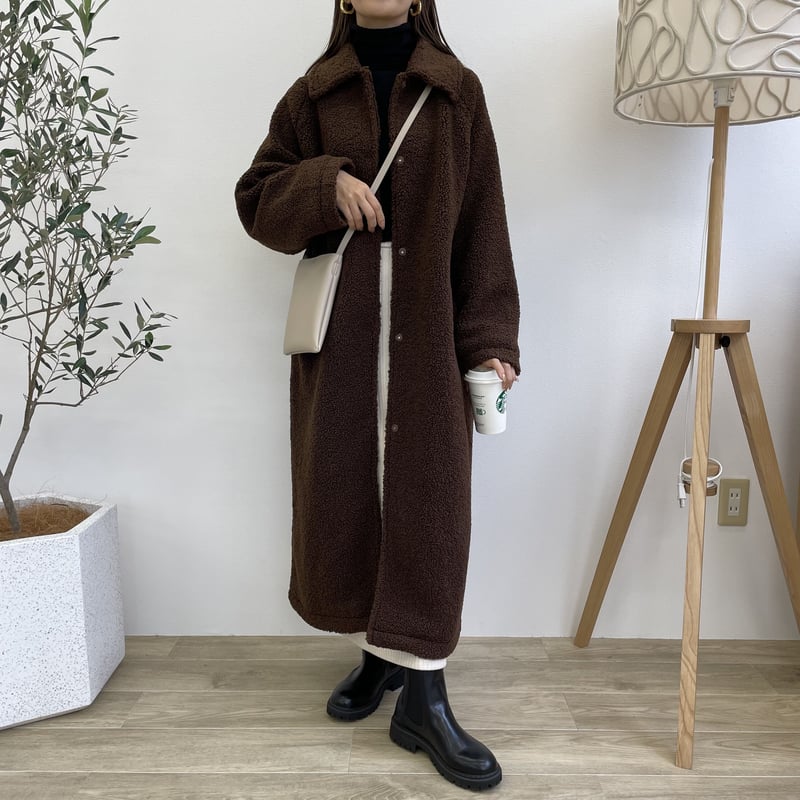 ボアロングコート | BLATE