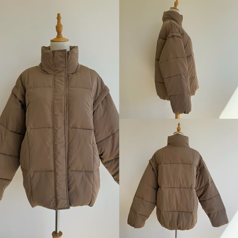 blate 2WAY袖取り外し中綿ブルゾン