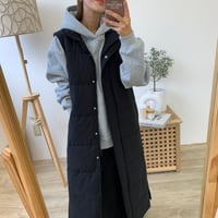 中綿ロングベスト