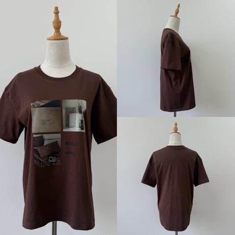ニュアンスコットンフォトTシャツ