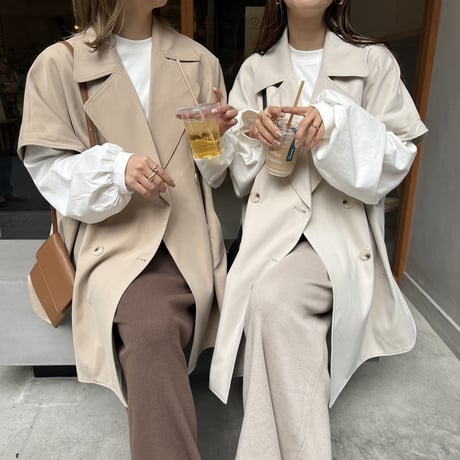 2wayポンチョトレンチ