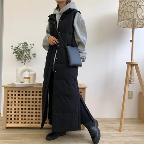 中綿ロングベスト