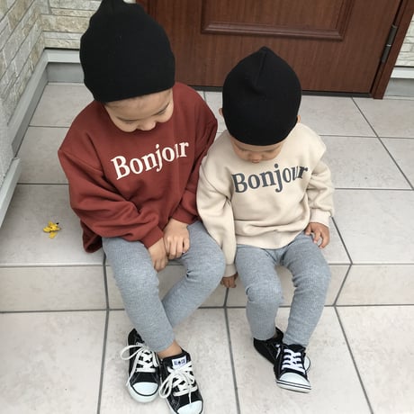 BONJOUR裏起毛スウェット