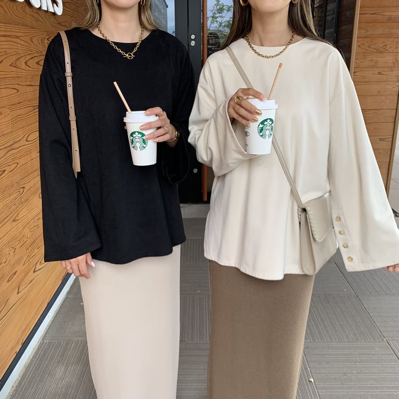 2wayボタンスリーブラフトップス | BLATE